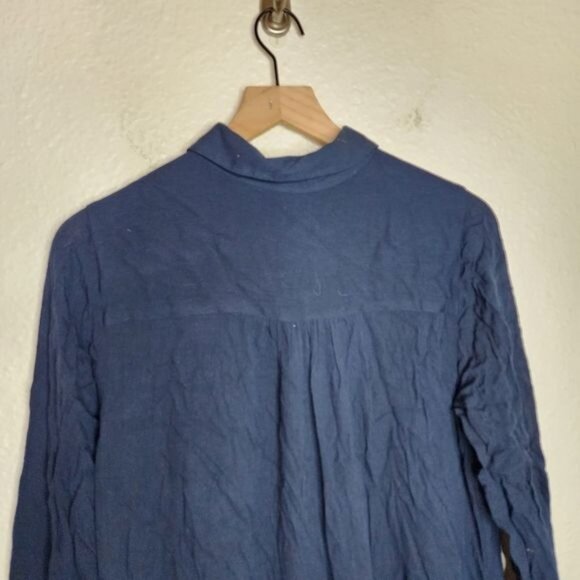 Soft Surroundings Arabitha Gauze Tunic in Navy Blue Women's Size Medium - Picture 3 of 7